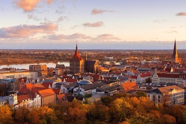 Kinderwillkommensfest Rostock - Blick auf Rostock